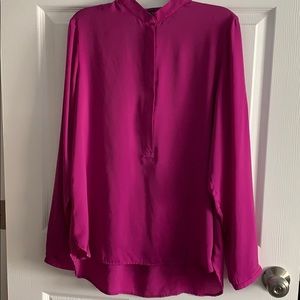 Magenta Long Sleeve Blouse